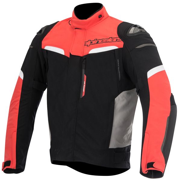 Giacche moto Alpinestars Pikes Drystar Nero Rosso Bianco Giacche moto Alpinestars Pikes Drystar Nero Rosso Bianco