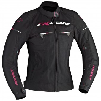 Giacche moto Ixon Pitrace Lady Black White Fuchsia