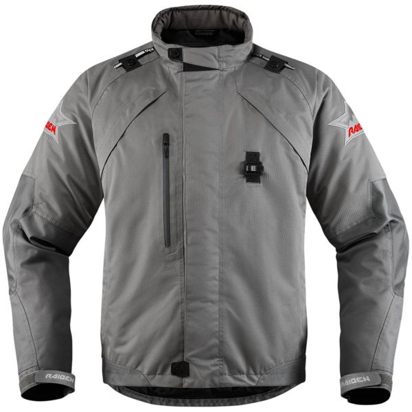 Giacche moto ICON Raiden DKR Monochromatic Grey