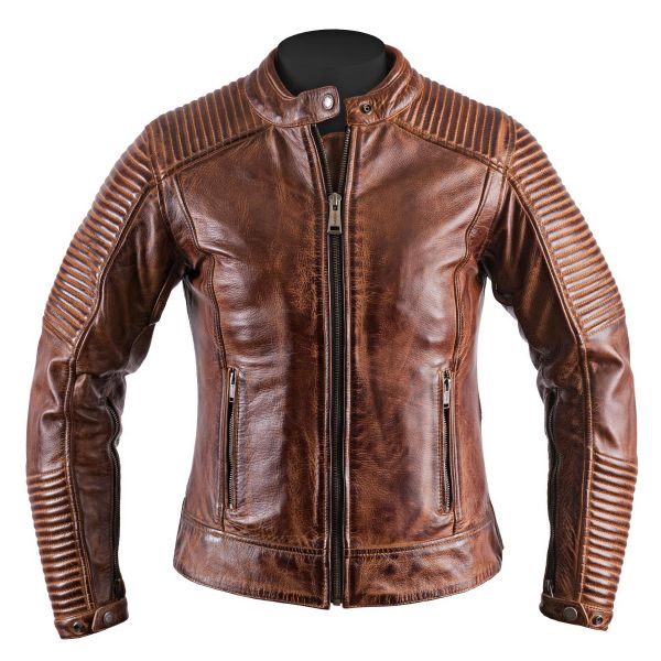 Giacche moto Helstons Razzia Leather Rag Camel