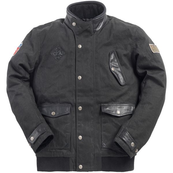 Giacche moto Ride & Sons Runaway Black Waxed