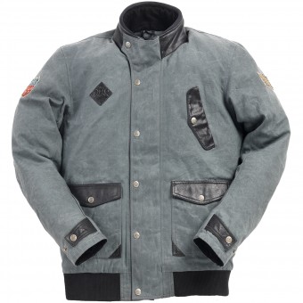 Giacche moto Ride & Sons Runaway Grey Waxed