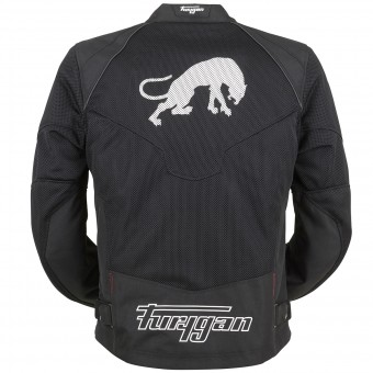 Furygan Skull Vented Nero Rosso Bianco