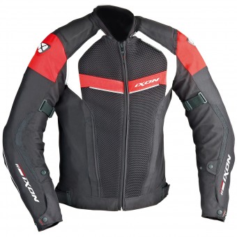 Giacche moto Ixon Stratus HP Nero Bianco Rosso