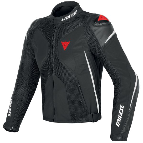 Giacche moto Dainese Super Rider D-Dry Black White Fluo