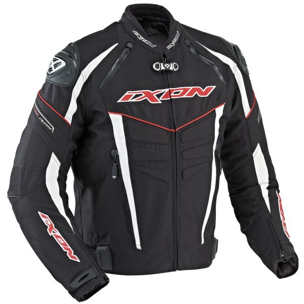 Giacche moto Ixon Titanium VX Nero Bianco Rosso