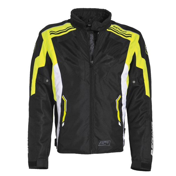 Giacche moto Bering Vectrom Nero Bianco Fluorescente Giacche moto Bering Vectrom Nero Bianco Fluorescente