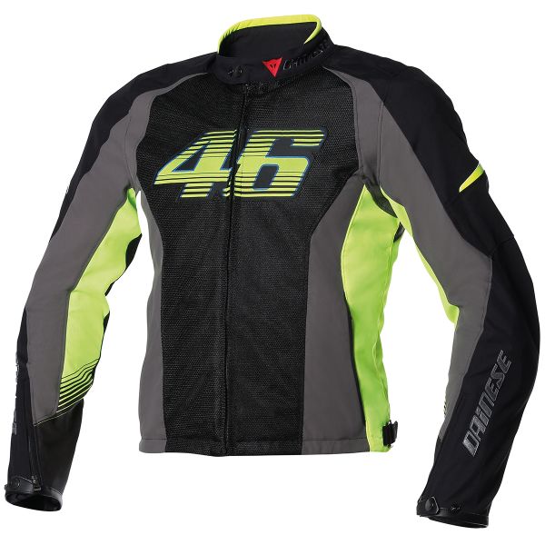 Giacche moto Dainese VR46 Air Black Yellow fluo