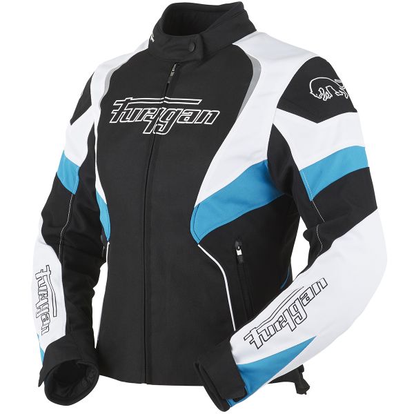 Furygan Xenia Black White Turquoise