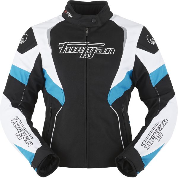 Furygan Xenia Black White Turquoise