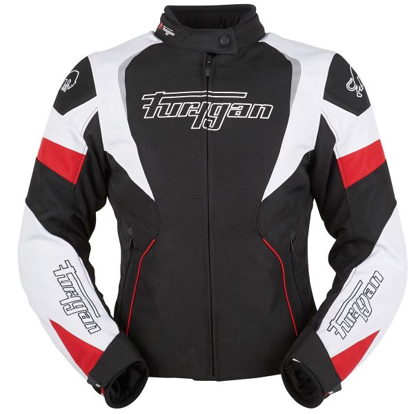 Giacche moto Furygan Xenia Nero Bianco Rosso