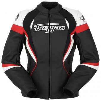 Giacche moto Furygan Xenia Racing Lady Nero Bianco Rosso