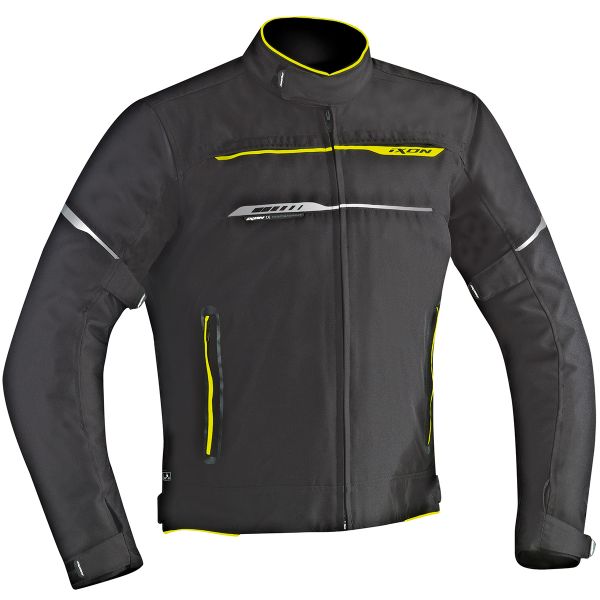 Giacche moto Ixon Zetec HP Black Yellow Fluo