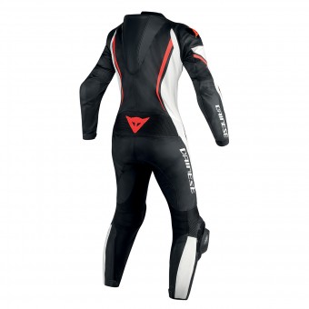 Dainese Assen 1PC Perf Lady Black White Red Fluo