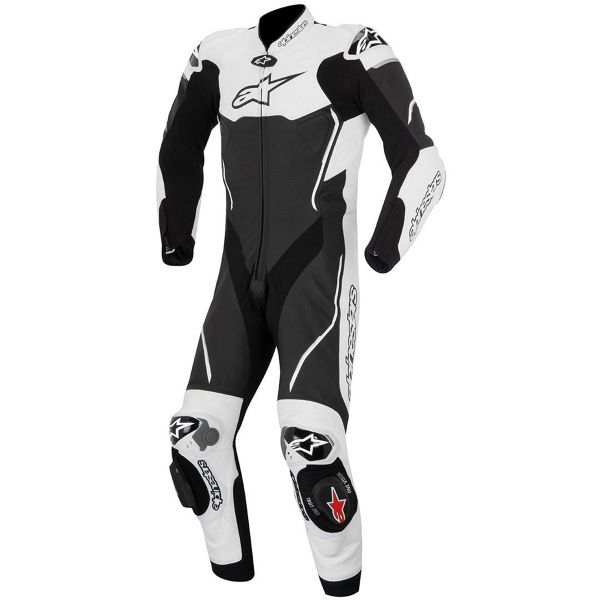 Tute Moto in pelle Alpinestars Atem Suit Black White