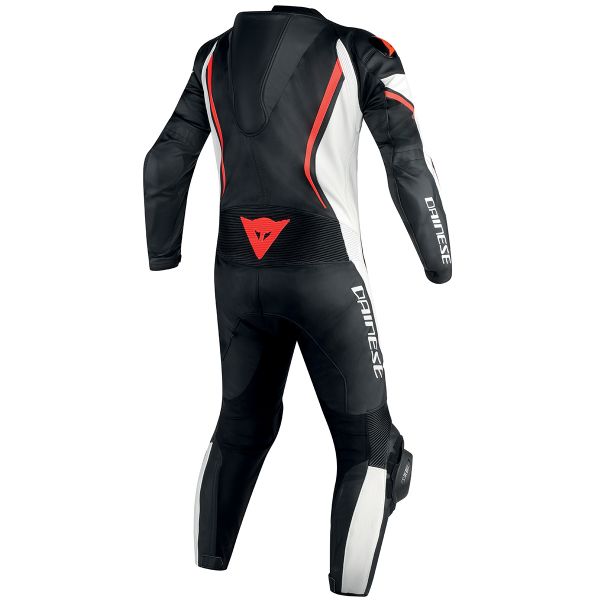 Dainese Assen 1PC Perf Black White Red Fluo