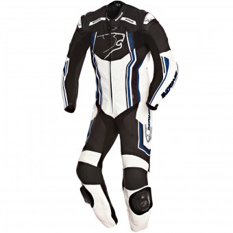 Tute Moto in pelle Bering Supra-R Black White Blue
