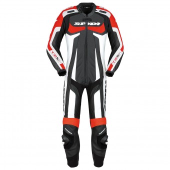 Tute Moto in pelle Spidi T-2 Kangaroo Wind Pro Nero Rosso