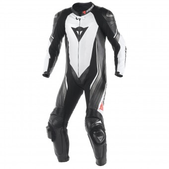 Tute Moto in pelle Dainese Trickster Evo P. C2 Estiva White Black Anthracite