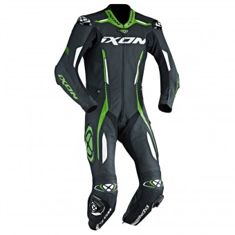 Tute Moto in pelle Ixon Vortex EPI Black White Green