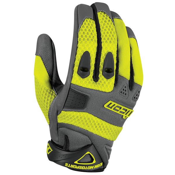 Guanti moto ICON Anthem Hi-Viz Yellow