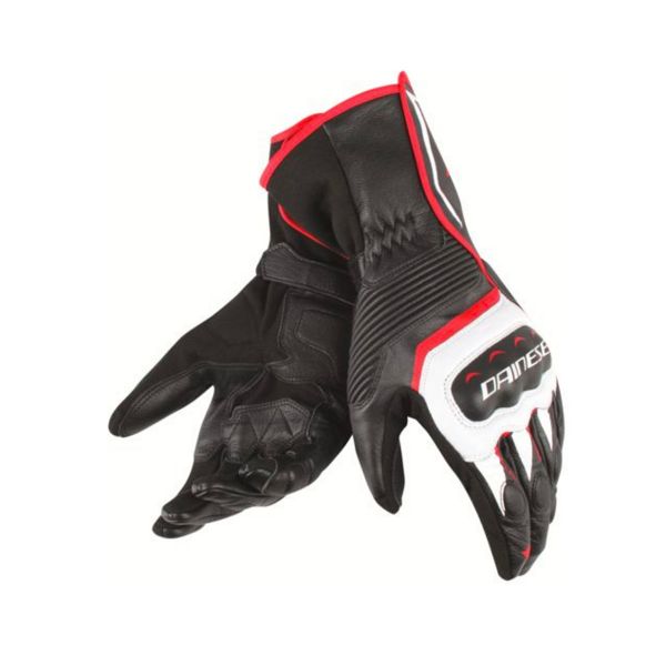 Guanti moto Dainese Assen Black White Red