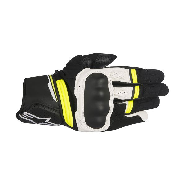Guanti moto Alpinestars Booster Black Yellow Fluo