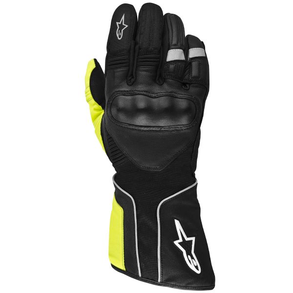 Guanti moto Alpinestars Overland Drystar Nero Giallo Fluorescente