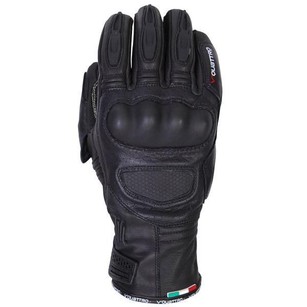 Guanti moto V'Quattro Pilote Noir