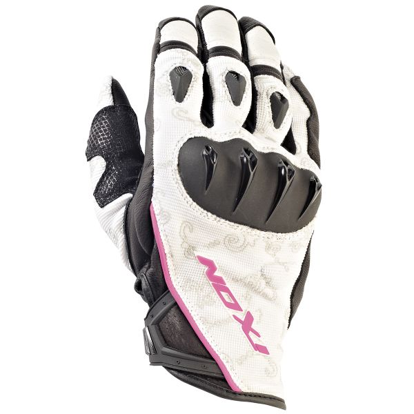 Guanti moto Ixon RS Tatoo VX HP Nero Bianco Rosa