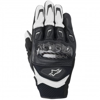 Guanti moto Alpinestars SMX-2 Air Carbon Black White