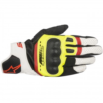 Guanti moto Alpinestars SP-5 Black Yellow Red Fluo