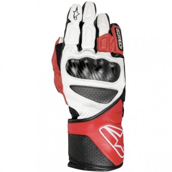 Guanti moto Alpinestars SP-8 Bianco Rosso Nero