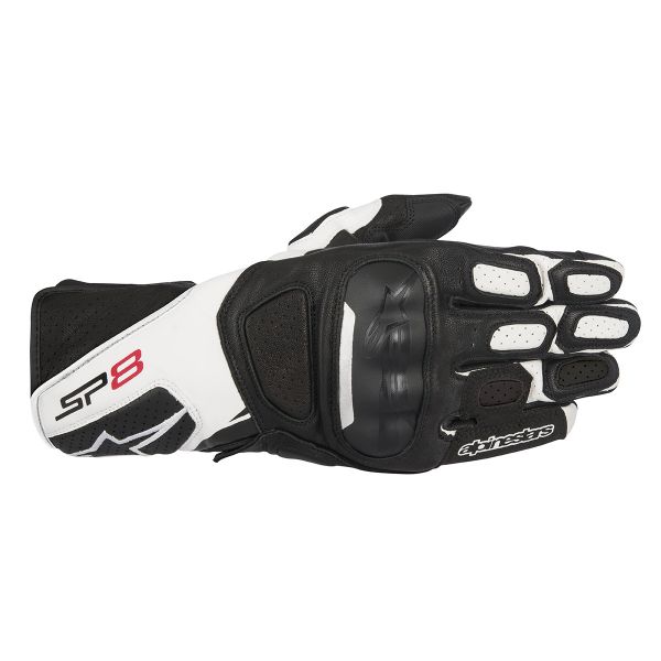 Guanti moto Alpinestars SP-8 V2 Black White