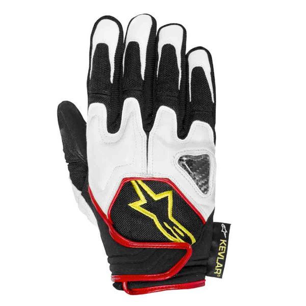 Guanti moto Alpinestars Scheme Nero Bianco Giallo Fluorescente