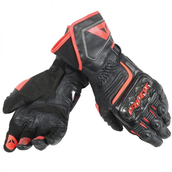 Guanti moto Dainese Carbon D1 Black Red Fluo