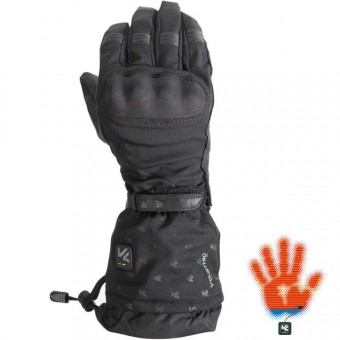 Guanti moto V'Quattro Chiara Guanti Riscaldanti Nero