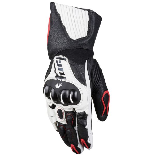 Guanti moto Furygan FIT-R Nero Bianco Rosso