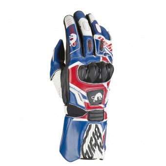 Guanti moto Furygan Fit R UK Blue Red White