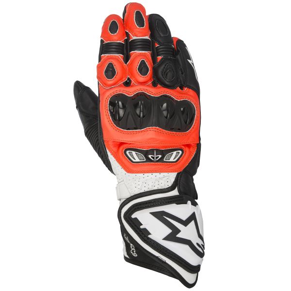 Guanti moto Alpinestars GP Tech Black Red Fluo White