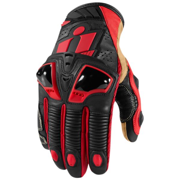 Guanti moto ICON Hypersport Pro Short Red