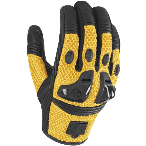 Guanti moto ICON Justice Mesh Yellow