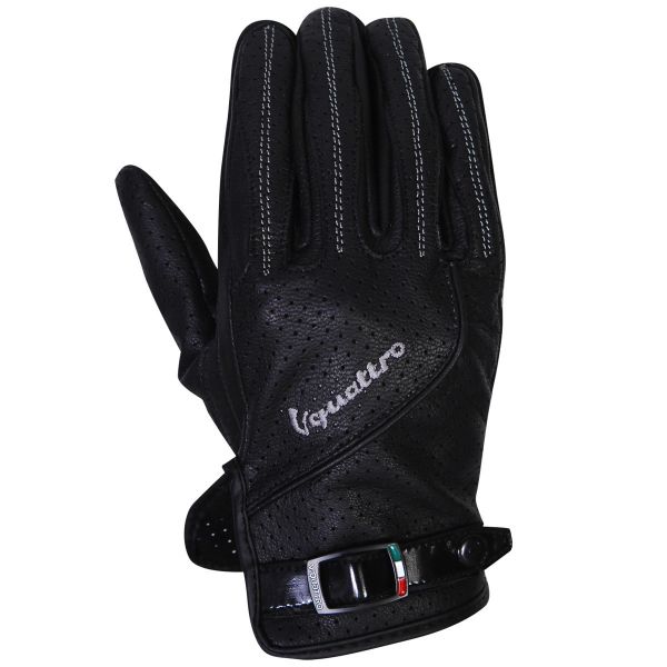 Guanti moto V'Quattro Lila Nero