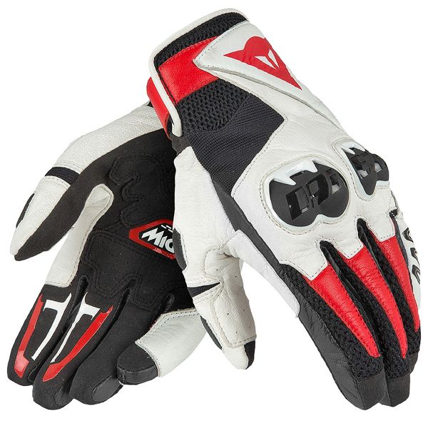 Guanti moto Dainese Mig C2 Black White Red