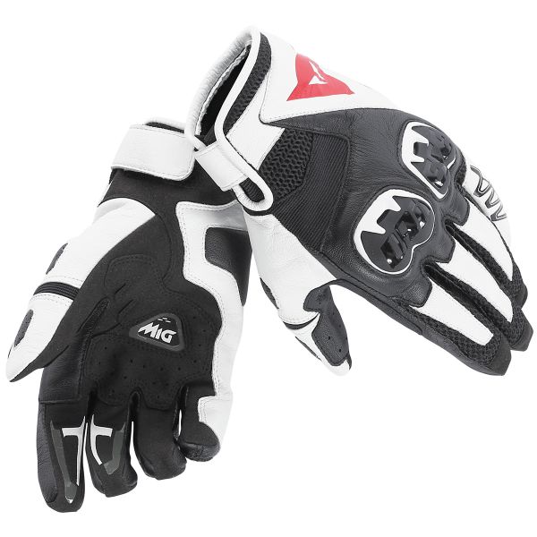 Guanti moto Dainese Mig C2 Black White Guanti moto Dainese Mig C2 Black White