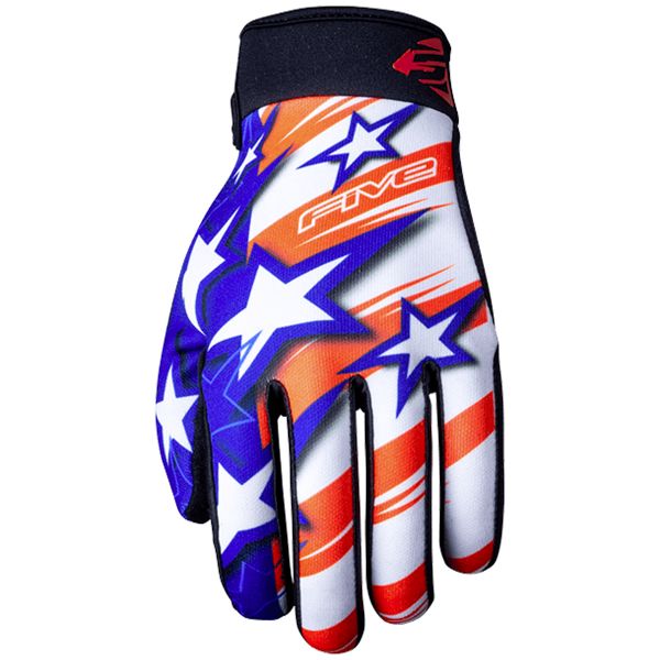 Guanti moto Five Planet Patriot Kid USA