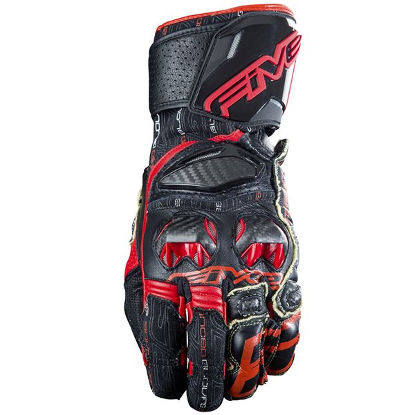 Guanti moto Five RFX Race Black Red