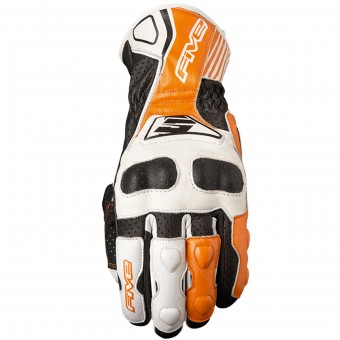 Guanti moto Five RFX4 Replica White Orange