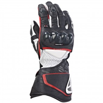 Guanti moto Ixon Rs Circuit Hp Nero Bianco Rosso
