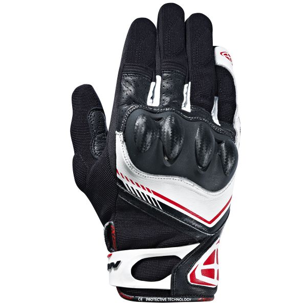 Guanti moto Ixon RS Drift Black White Red
